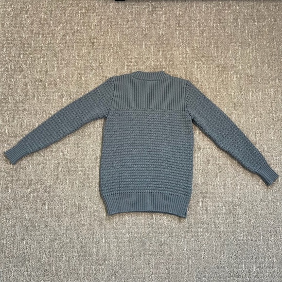 S.N.S. HERNING Knitwear Gray Crewneck Wool Knit Sweater Size Small - Picture 2 of 8